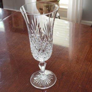 Vintage Wedgwood Majesty Kristall Becher Tall Cut Glas Wein Wasserglas