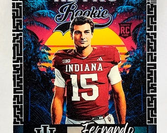 FERNANDO MENDOZA Rookie Indiana Custom Art Card Junior League Ballers (Retro)