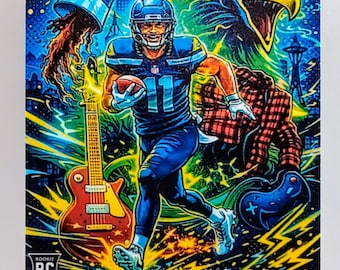 JAXON SMITH NJIGBA Downtown Re-Modified Custom Seahawks by Junior League Ballers Studio