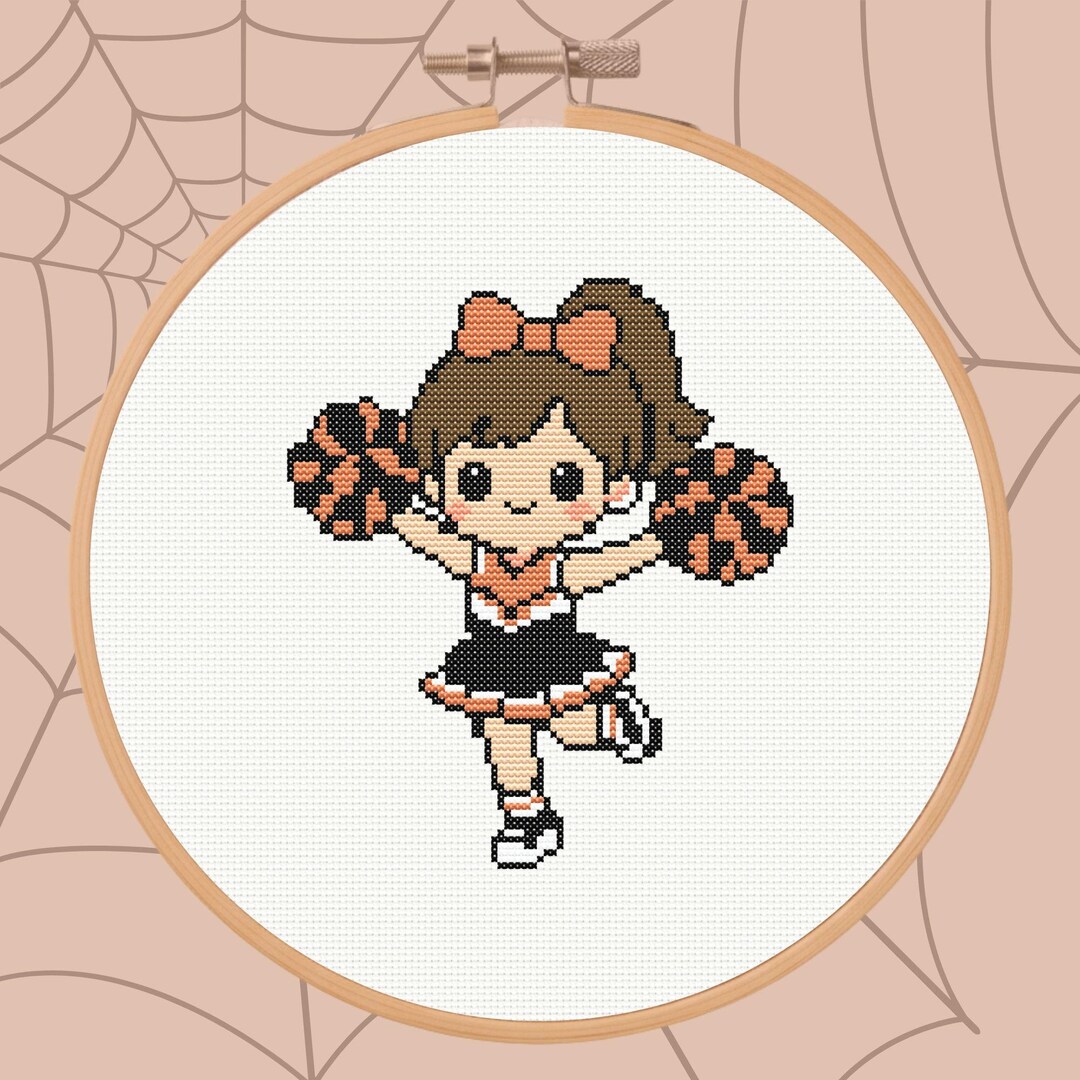 Little Cheer Girl Cross Stitch Pattern - Stitch Gift Idea for ...
