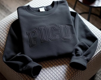 Besticktes PICU Nurse Sweatshirt, Pädiatrische Intensivstation