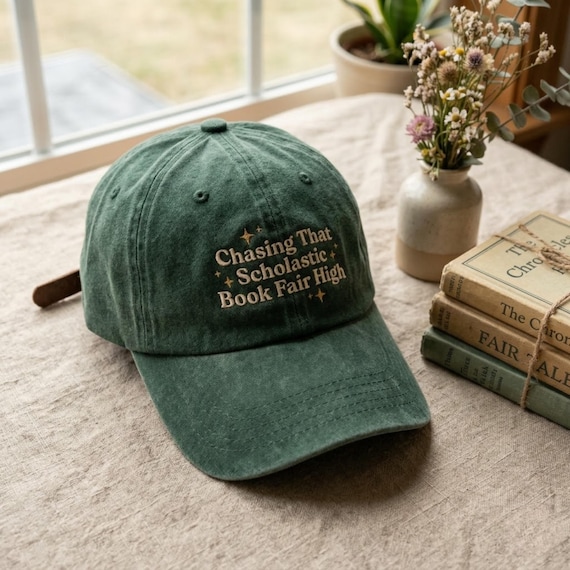 Embroidered Baseball Cap | Scholastic Book Fair High, 100% Cotton Bookish Gift