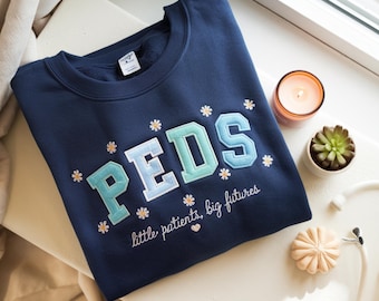 Sudadera bordada de enfermera pediátrica, suéter para pediatría