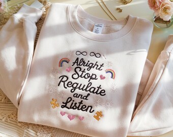 Embroidered Special Education Teacher Sweatshirt, SPED Teacher Gift