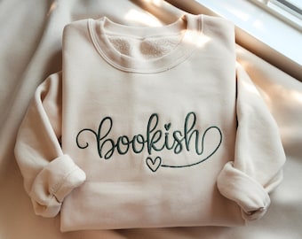 Haftowana bluza z motywem książki, prezent dla miłośnika książek