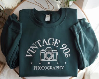 Embroidered Custom Photographer Sweatshirt: Personalized Photography Gift