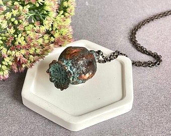 Real Copper Poppy Head Using Electroplating Technique