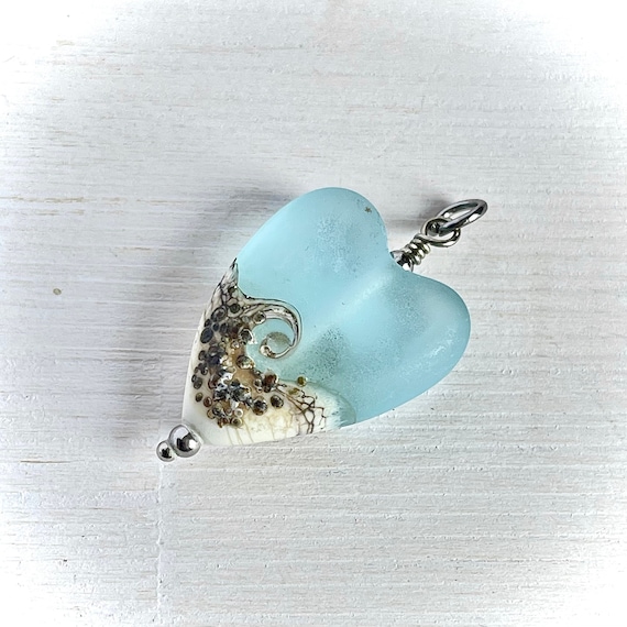 Heart wave necklace sale