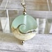 Lampwork Sea Glass Necklace, Wave Necklace, Ocean Necklace, Beach Necklace Jewelry, Beach Wedding Jewelry, Christmas Gift 