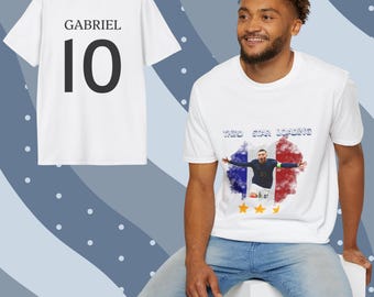 France Soccer Shirt 2026, Third Star Loading Tee, Personalized Football Fan Shirt, Custom Name Number Jersey Style, France World Cup Gift
