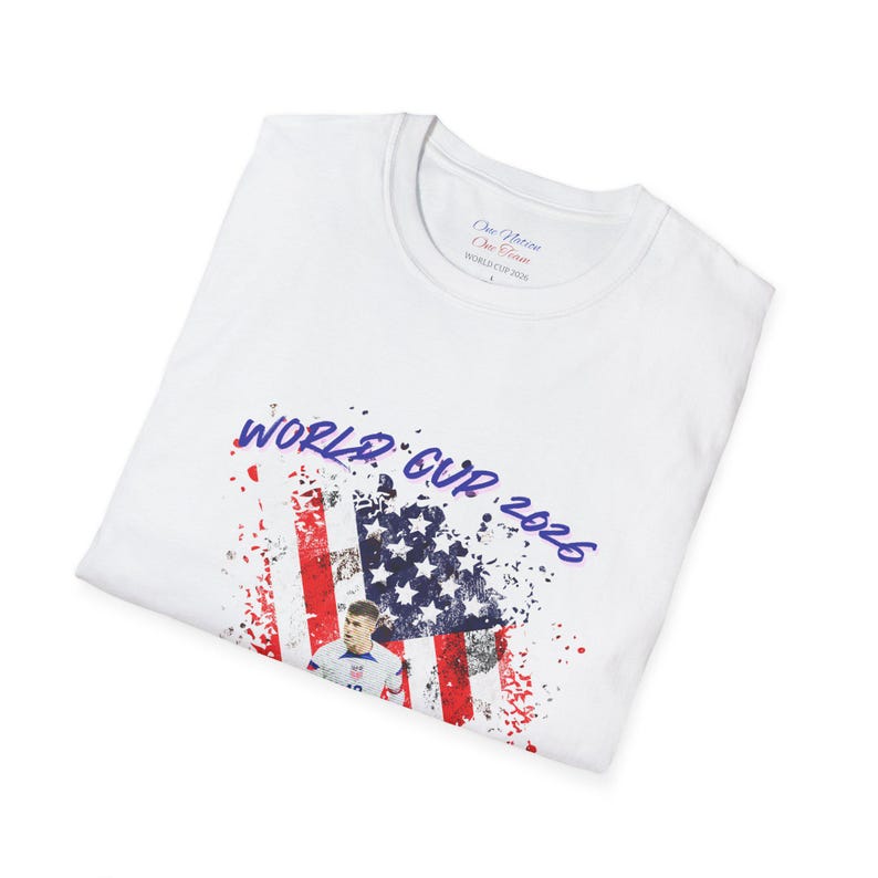 USA Soccer Shirt, Personalized Football Tee, Custom Name Number Shirt,Custom US Soccer Jersey World Cup 2026 Fan Shirt, American Soccer Gift image 5