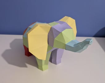 Bygg din egen 3D-elefant