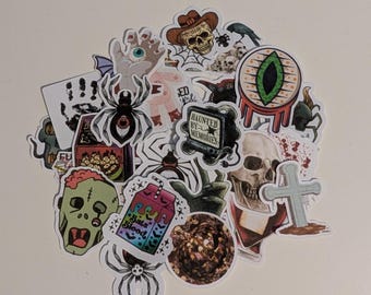 Spooky Gothic Matte Stickers for Journaling
