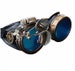Steampunk Goggles-Rave Glasses Victorian Style with Compass Design, Colored Lenses & Ocular Loupe costume accessory gcg 