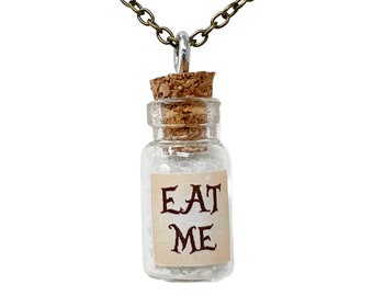 Alice in wonderland costume, Alice in wonderland cosplay, necklace jewelry for women drink me