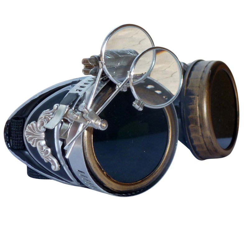 Steampunk GogGLes VicTORian Novelty Glasses cosplay Antique filigree S1 party