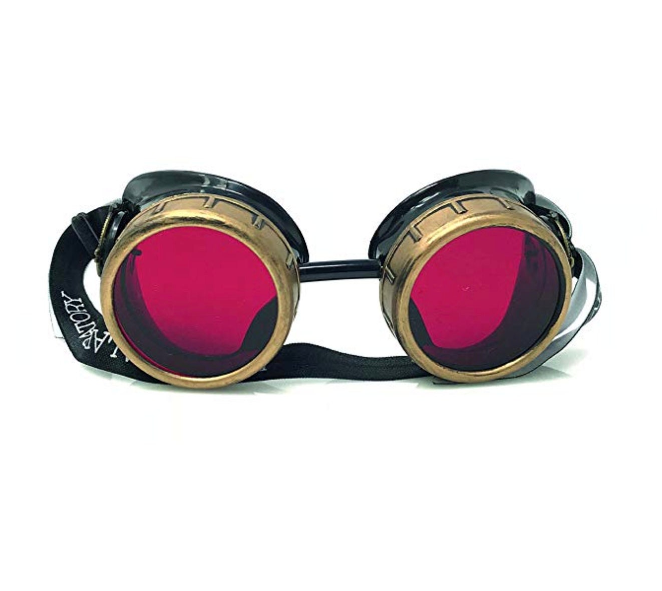 Steampunk Goggles-rave Glasses Victorian Style With Compass Design, Colored  Lenses & Ocular Loupe Costume Accessory Gcg -  UK