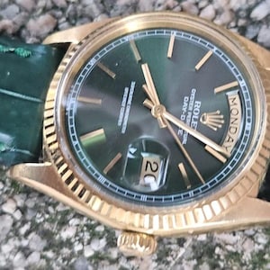 &quot;Rolex Vintage Day-Date Präsident &quot;&quot;Grüne Wahl&quot;&quot; 1803 Herren Automatik Uhr 1963&quot;