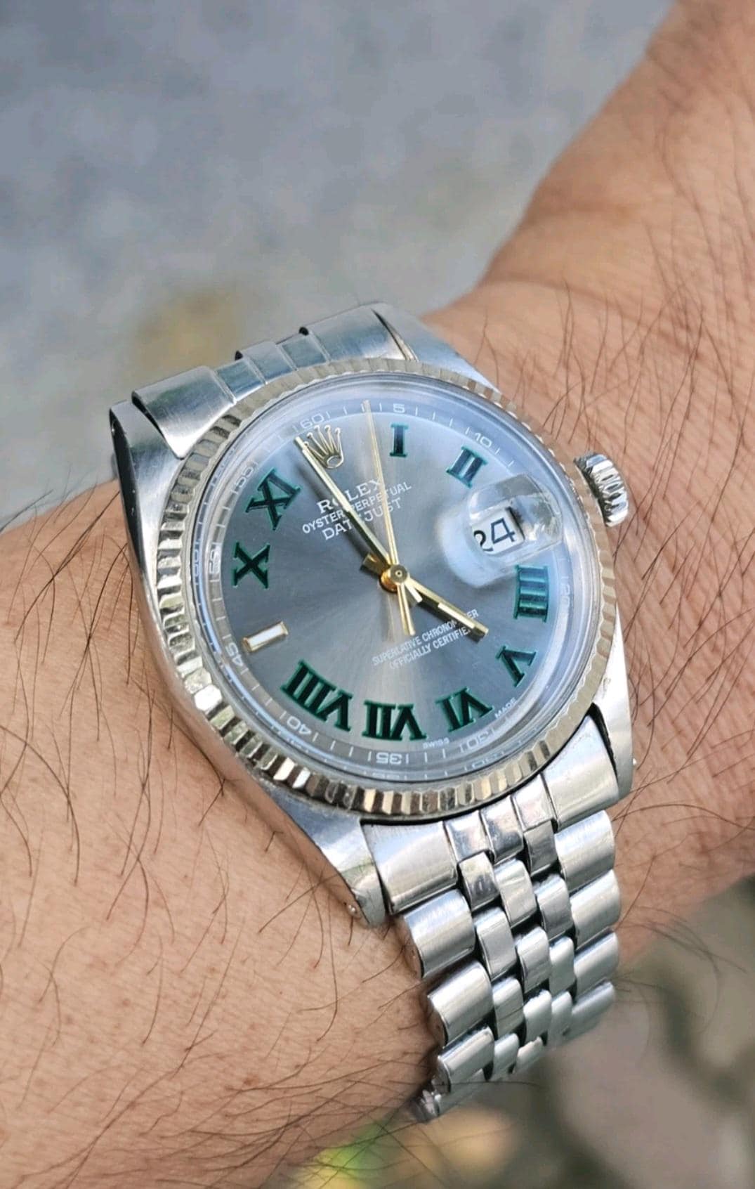 Green Dial Rolex Marconi 1940 48mm Vintage Men's Rolex Marconi - Main Image