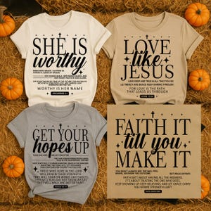 Christelijke Svg, Bijbelvers Svg, She Is Worthy Spreuken 31, liefde als Jezus Johannes 13 34, hoop Jesaja 40 31, geloof over angst, Instant Download