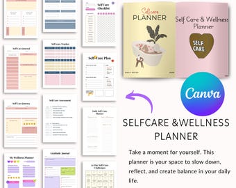 Self care checklist bundle printable, Daily self-care planner, Self care Journal Tracker, Wellness Planner Printable, Mindfulness log, PDF