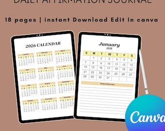 Digital Gratitude Journal | Digital Journal, Daily Gratitude Journal, GoodNotes Journal, Mindfulness Journal, Mental Health, Self Care, iPad