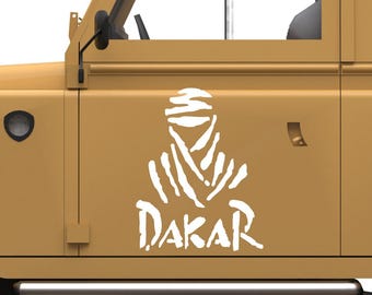 Set 4 Pcs HQ Emblem Graphic Offroad Sponsor Decals | Dakar Motorsport Logo Decor Kit | Sponsor Decals Sport Race Events Vinyl Arab Adhesives