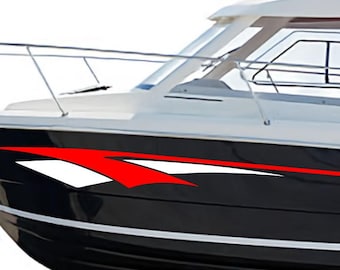 2 Pcs RV Car Truck Nautical Boat Trailer Side Accent Decals Graphics Stripes | Decor Side Stripes for any vehicle cut vinyl decal adhesives