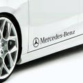 Set Mercedes Logo Decal Sticker Sport Racing Stripes Emblem | Mercedes Cut Emblem Graphic Vehicle Sticker, Vinyl Car Decal Both Sides product logo