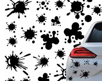 Kit 20 Pcs Sticker Blower on car stain on scratch | Fit Body Racing Camo Blower Car Van Offroad Vehicle Adhesive vinyl Splash graphics decal