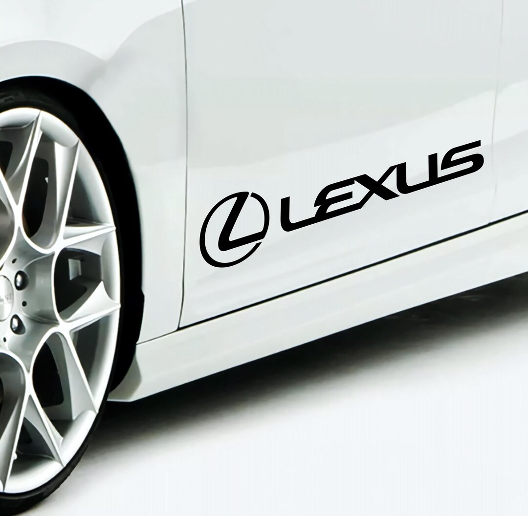 Lexus Engine Sticker Set Lexus Logo Decal Sticker Sport Racing Stripes Emblem | Lecus Cut ...