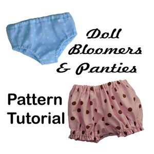 PANTIES & BLOOMERS 18 inch American Girl Doll Clothes  pattern  PDF Easy Sew Accessories
