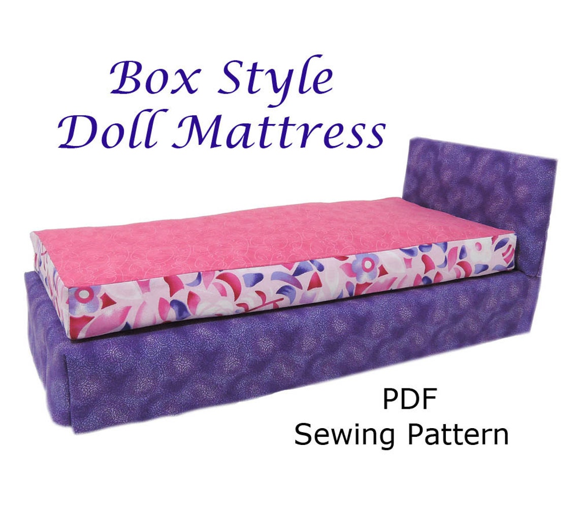 Doll Bed Mattress PDF Pattern Fits Any Size Doll Bed Easy Sew Barbie