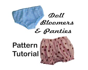 PANTIES & BLOOMERS 18 inch American Girl Doll Clothes  pattern  PDF Easy Sew Accessories