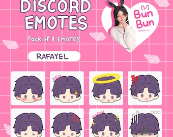 Love and Deepspace Emote Pack - Rafayel | Discord Emotes | Twitch Emotes