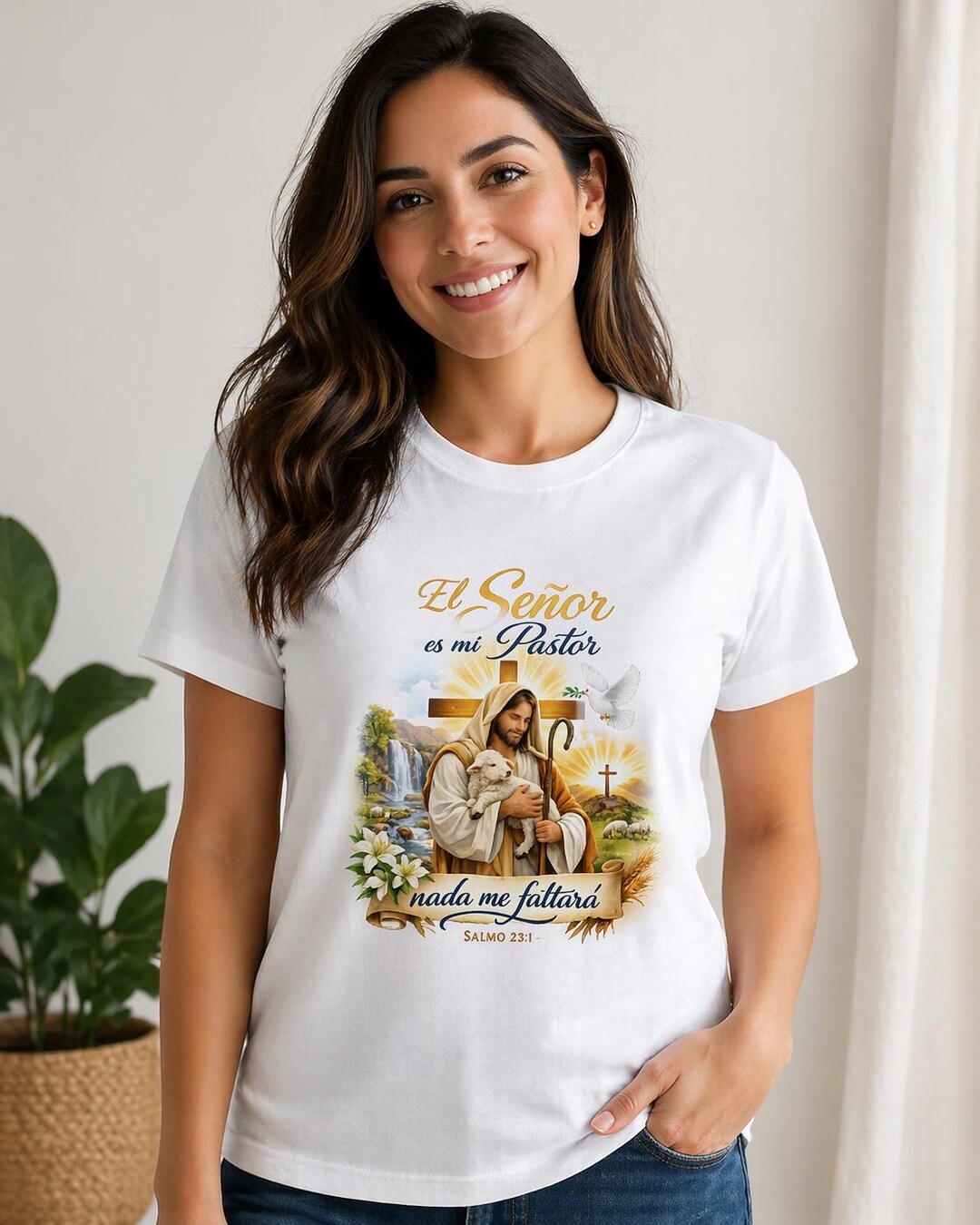 El Señor es mi Pastor PNG / Salmo 23:1 Diseño Cristiano (Descarga ...
