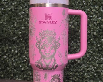 Kuh Stanley Cup 40oz | AUTHENTISCH | Personalisierte Lasergravierte Quencher