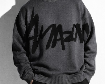 Men Knit Pullover Sweater | Casual Round Neck Long Sleeve Sweater for Everyday Wear