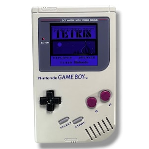 Nintendo Game Boy Classic DMG-01 Grå IPS Q5 Skärm/Batteri Mod Nytt Fodral - Handhållen Retro Gaming - Vintage Retro Spelkonsol bild 16