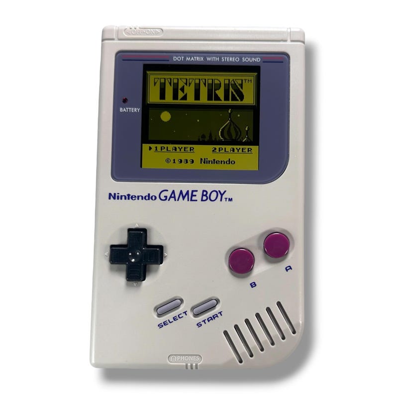 Nintendo Game Boy Classic DMG-01 Grå IPS Q5 Skärm/Batteri Mod Nytt Fodral - Handhållen Retro Gaming - Vintage Retro Spelkonsol bild 17