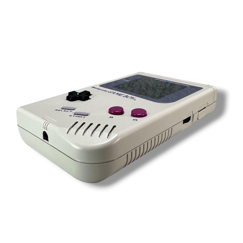 Nintendo Game Boy Classic DMG-01 Grå IPS Q5 Skärm/Batteri Mod Nytt Fodral - Handhållen Retro Gaming - Vintage Retro Spelkonsol bild 7