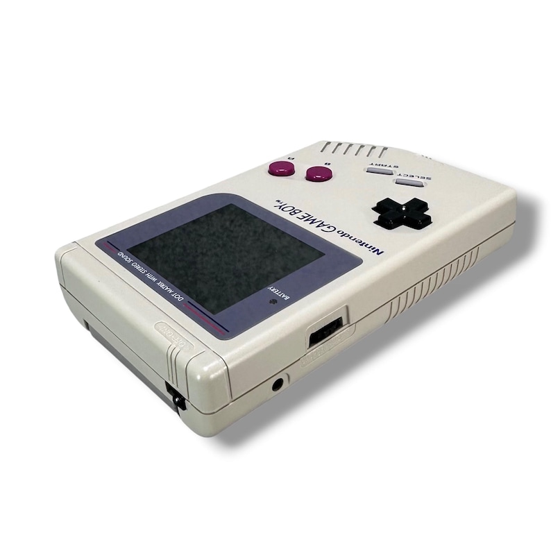 Nintendo Game Boy Classic DMG-01 Grå IPS Q5 Skärm/Batteri Mod Nytt Fodral - Handhållen Retro Gaming - Vintage Retro Spelkonsol bild 6