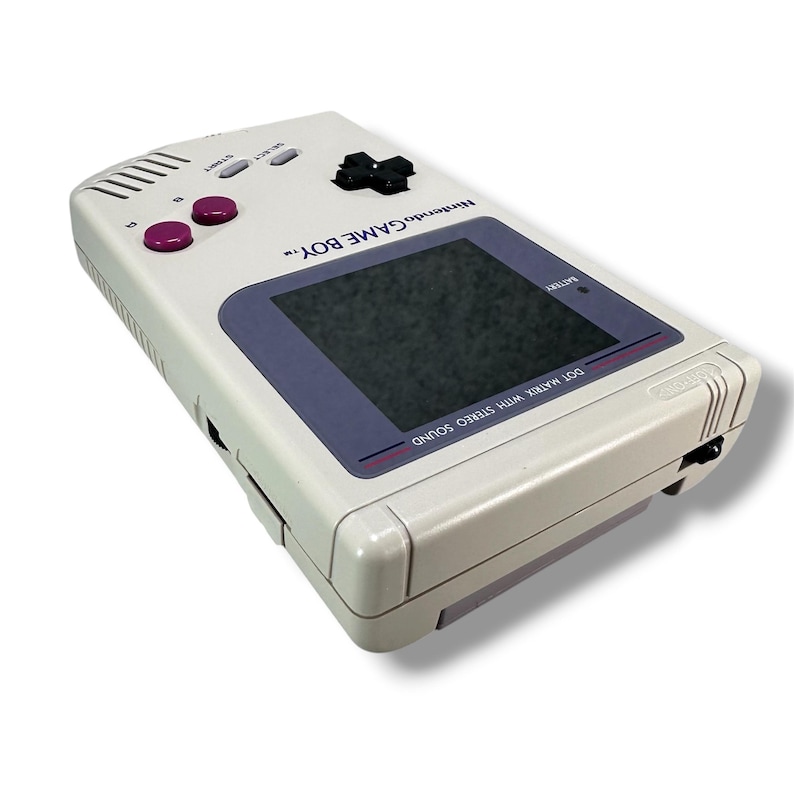 Nintendo Game Boy Classic DMG-01 Grå IPS Q5 Skärm/Batteri Mod Nytt Fodral - Handhållen Retro Gaming - Vintage Retro Spelkonsol bild 5