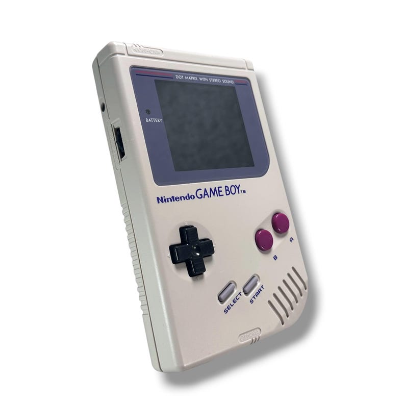 Nintendo Game Boy Classic DMG-01 Grå IPS Q5 Skärm/Batteri Mod Nytt Fodral - Handhållen Retro Gaming - Vintage Retro Spelkonsol bild 4
