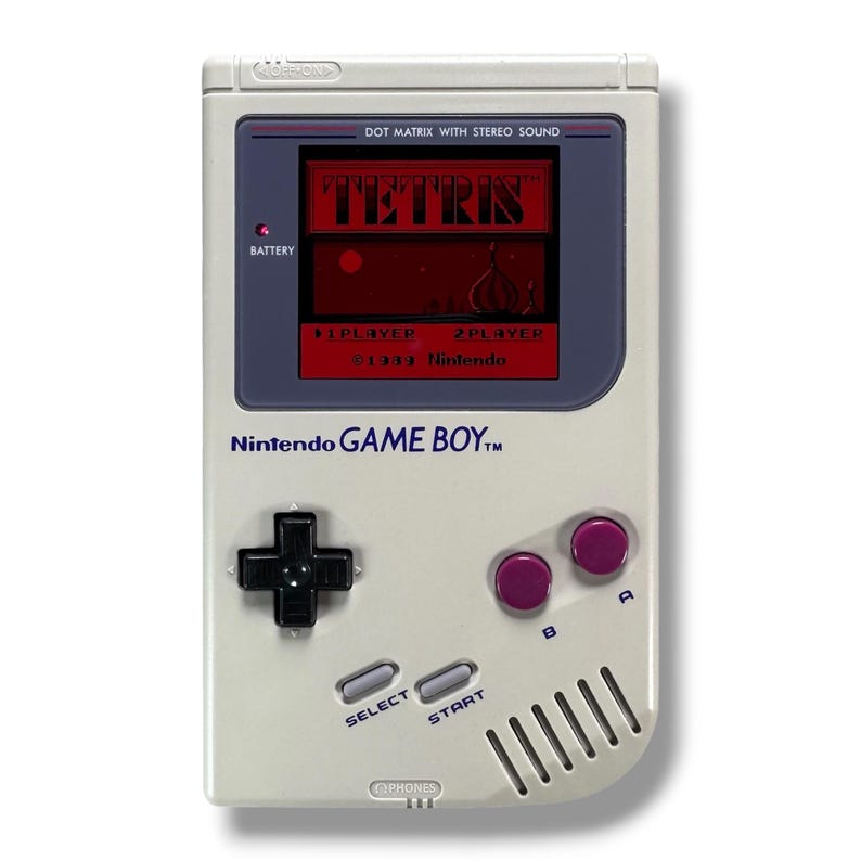 Nintendo Game Boy Classic DMG-01 Grå IPS Q5 Skärm/Batteri Mod Nytt Fodral - Handhållen Retro Gaming - Vintage Retro Spelkonsol bild 13
