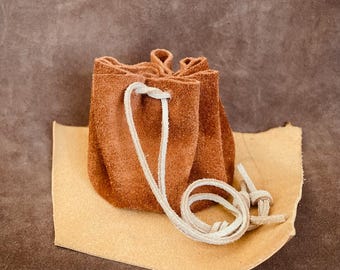 Bolsa de cuero con cordón de 5 pulgadas - Latigo lace