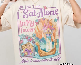 Disney Rapunzel Princess Shirt, Tangled Princess Tee, I Sat Alone In My Tower Tshirt, Disney World Vacation Tee, Disney 2026 Trip Shirt