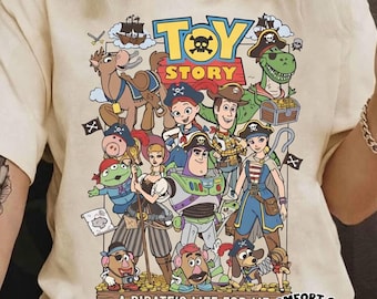 Retro Toy Story Pirates Shirt, A Pirate's Life For Me Tee, Woody Buzz Jessie Rex Pirates of Caribbean Tshirt, Disney Cruise 2026 Family Trip