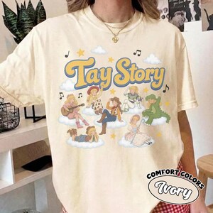 Tay Story Comfort Colors® Shirt, TS & Toy Story 5 Friendship Tee, Nostalgic Toy Story 5 Inspired, Disneyland Family Matching Trip Shirt image 2