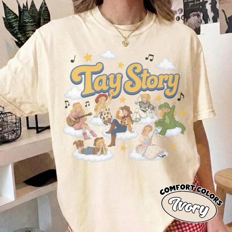 Tay Story Comfort Colors® Shirt, TS & Toy Story 5 Friendship Tee, Nostalgic Toy Story 5 Inspired, Disneyland Family Matching Trip Shirt image 2